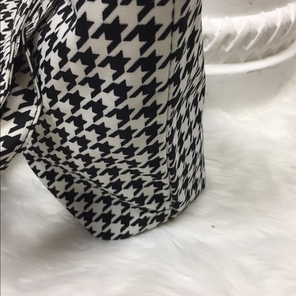 N’gil Black &White Houndstooth Canvas Bag - Picture 3 of 4